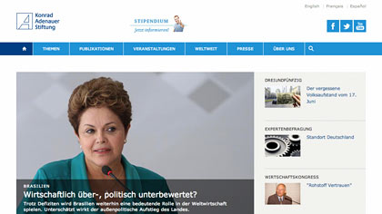 Screenshot: http://www.kas.de